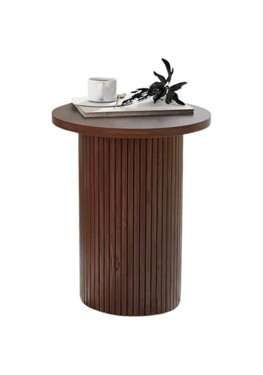 Leonora Bohem Ahşap Yan Sehpa Ceviz