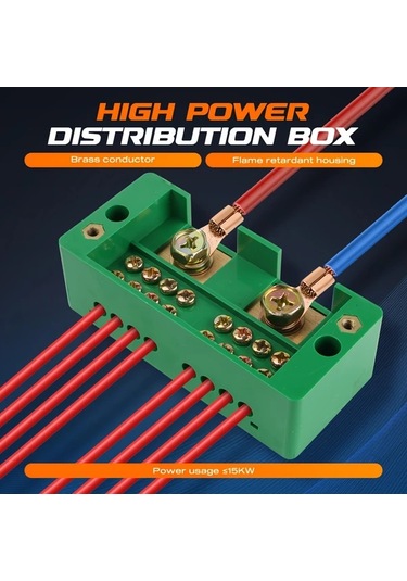 Chuangyinshop 2 In 6 Out 2 Inç 6 8 12 Çıkışlı Bağlantı Terminali Fj6 Paralel Konnektör Yüzey Montaj Dağıtım Kutusu Splitter Karavan Ve Tekne