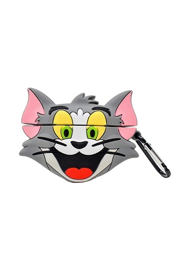 Microsonic Aipods Uyumlu 4.nesil / Anc Kılıf Cartoon Figürlü Silikon Crtn-fgr-tm Gri - Gümüş