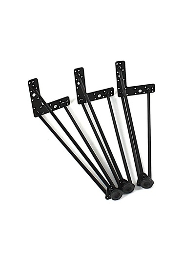 Firkete Sehpa Masa Ayağı 45 Cm. 3 Adet Siyah