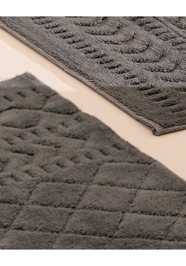 Madame Coco Panier Banyo Paspası - Antrasit - 60x100 Cm Bapa00000000092'li Büyük Boy Set-antrasit