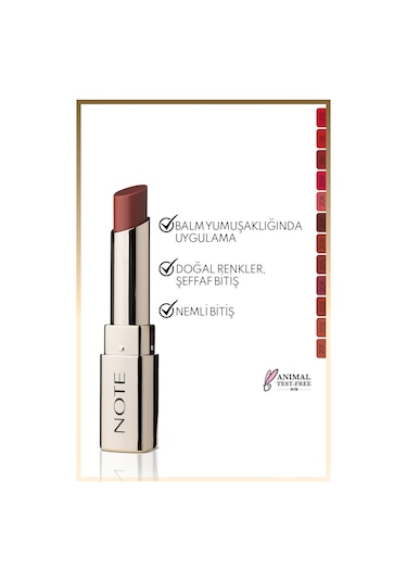 Note Cosmetics Iconic Sheer Lipstick Nemlendirici Parlak Ruj 205 Mystick Nemlendirici Parlak Ruj - Nude 205