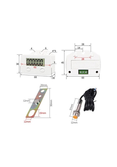 Zx-5dk 5 Haneli Manyetik Sensörlü Dijital Sayıcı Fiyatları ve