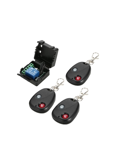 Geeroyoo 12v Dc Uzaktan Kumandalı Anahtar Seti - Kapı Kontrolü, Led Aydınlatma, Motor Ve Kilitler İçin 3 Kumanda İle