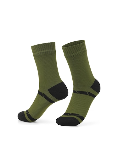 Haki Erkekler Kadınlar İçin Su Geçirmez Nefes Çorap Açık Spor Yürüyüş Kayak Trekking Çorap Haki
