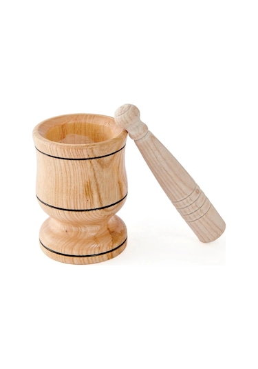 Baran Ahşap Orta Havan 21 X 8 Cm