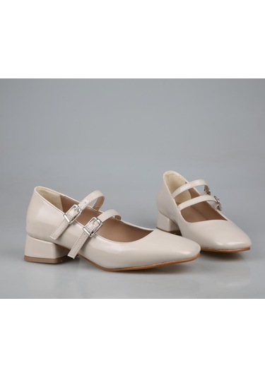 Feles 106-520 Ten Rugan Kadın Topuklu Ayakkabı Ten Rugan