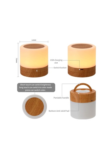 Springsun Rgb Renkli Kamp Lamba, Kumandalı Çocuk Gece Lambası, Orman Desenli Taban, 18-24 Saat Süre, Işıklı Çadır Aydınlatması Diğer