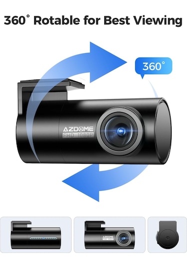 Azdome M300s 1080p Arka Kamera 150 Geniş Görüş Kayıt