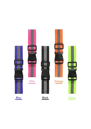 Xindoker Güvenli Gece Aktivitesi İçin Esnek Ve Ayarlanabilir Reflektörlü Bel Bantı - Pembe Pembe