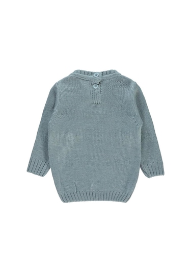 Civil Baby C Nakışlı Düz 6-18 Ay Kazak Mavi