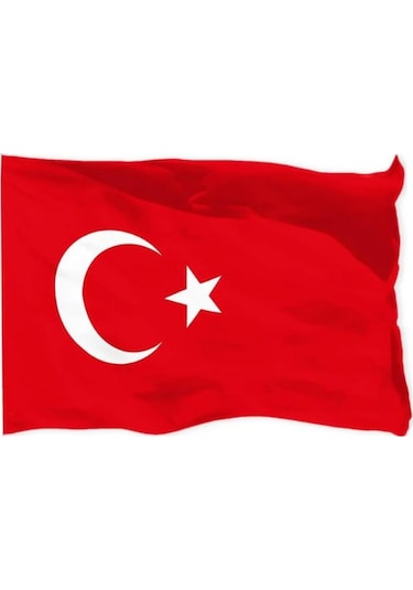 35x45 Cm Raşel Türk Bayrağı Bayrak Kenarı Dikişli Yurt 30x45