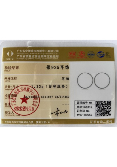 925 Ayar Gümüş 50/60mm Buzlu Daire Küpe Moda Takı 50mm