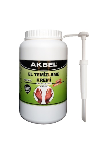 Akbel Endüstriyel El Temizleme Kremi 2.5 Kg. Pompa Aparatlı