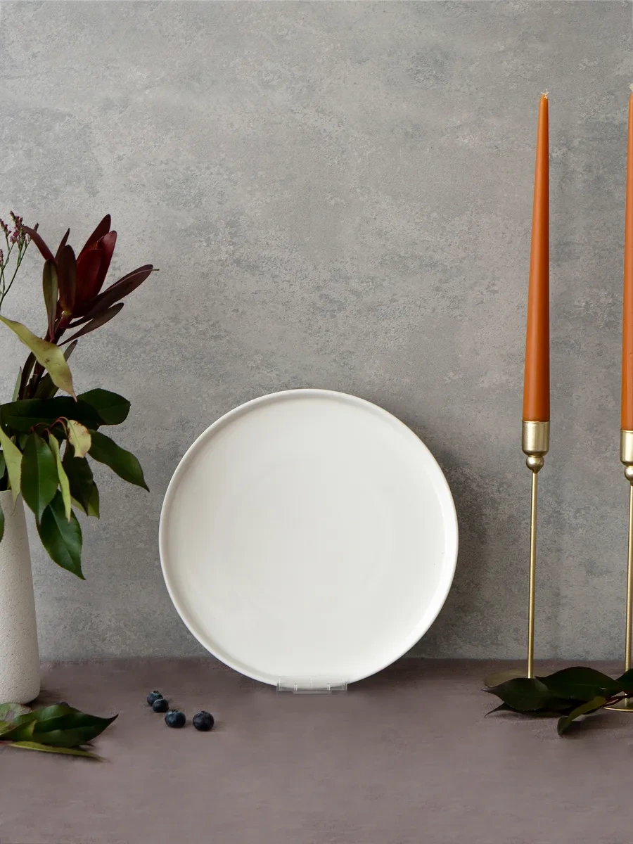 Korall Sola 20,5 Cm Düz Beyaz Yemek Tabağı Seti 2 Adet 197246998 Sütlü