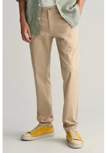Gant Erkek Bej Pantolon Slim Fit Bej