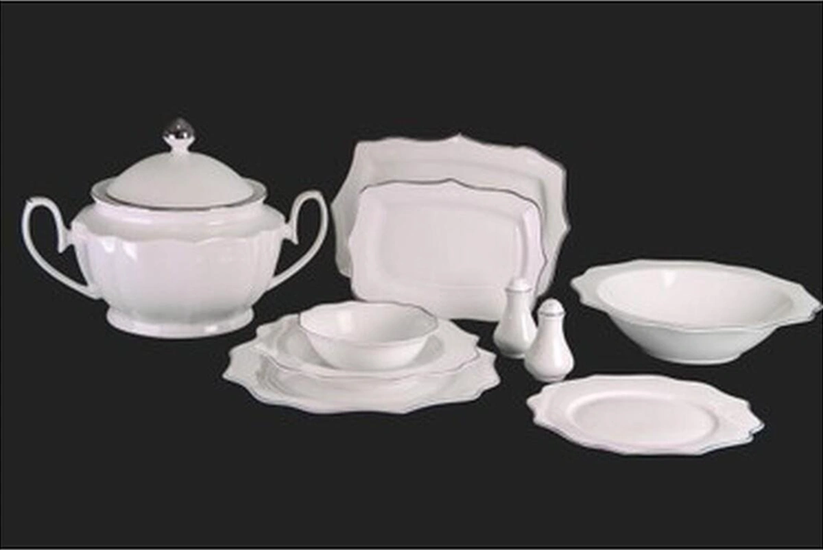 Royal London Diana Silver 60 Parça Yemek Takımı Süt Beyazı