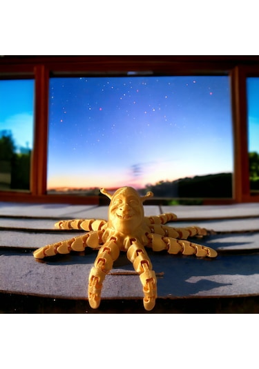 Ahtapot Shrek Figürü Altın Renk