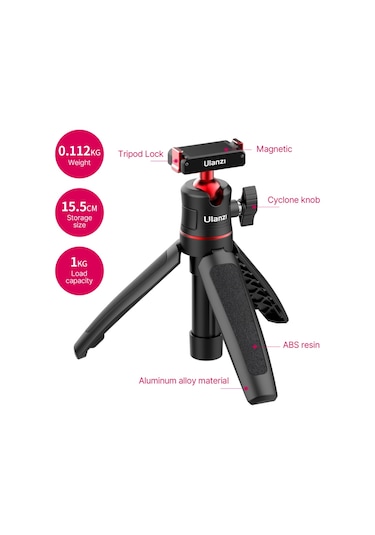 Ulanzi Mt-50 Taşınabilir Selfie Çubuğu Tripod Standı 360 Dönebilen Ballhead İle Manyetik Hızlı Çıkarma 3 Bölümlü Uzatılabilir Tüp Maksimum Yükseklik 25,5 Cm/ 10 İnç Djı Action 2 Kamera İçin Yedek Siyah Ulanzi Mt-50 Taşınabilir Selfie Çubuğu Tripod Standı 360 Dönebilen Ballhead İle Manyetik Hızlı Çıkarma 3 Bölümlü Uzatılabilir Tüp Maksimum Yükseklik 25,5 Cm/ 10 İnç Djı Action 2 Kamera İçin Yedek Siyah
