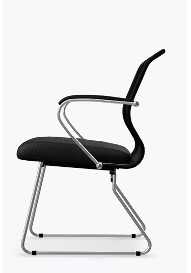 Ergolife Sit 8 Bekleme Koltuğu Bel Destekli, Fileli, Siyah, Toplantı Sandalyesi - Ed.57.1.6a4 Siyah