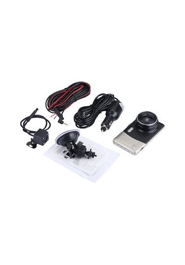 Ranyeek 4" Ekranlı Araç Dvr, 1080p Full Hd Ön-arka Kameralar, Gece Görüşü, Park Asistanı Ve Ldws Fonksiyonu