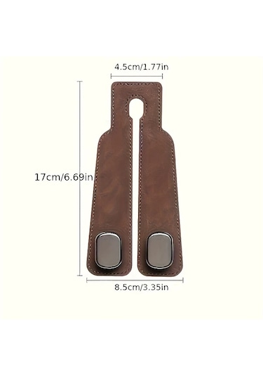 Fochsia Siyah Gizli Kancalı Pu Deri Oto Koltuk Kılıfı - Tüm Araçlara Uygun