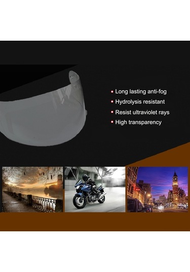 Moveevo Motosiklet Kask Gözlüğü Anti Sisli Filmi - Nano Kaplama Pet, Yağ Ve Çizik Direnci, Güvenli Sürüş Için Saydam Görünüm