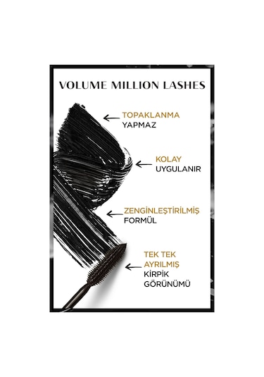 L'Oreal Paris Volume Mıllıon Lashes Maskara Siyah