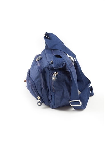 Krinkıl / Klinkır Su Geçirmez Kumaş Çok Gözlü Çapraz Kol Ve Omuz Postacı Çantası 116g Lacivert