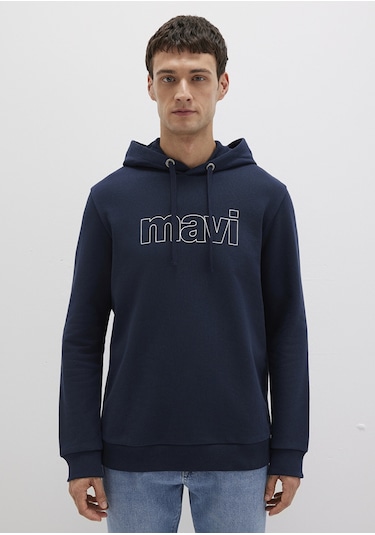 Mavi - Mavi Logo Baskılı Kapüşonlu Lacivert Sweatshirt 065606-284 Lacivert Mavi - Mavi Logo Baskılı Kapüşonlu Lacivert Sweatshirt 065606-284 Lacivert