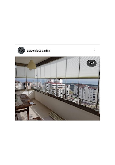 As Perde Cam Balkon Perdesi Plise Perde