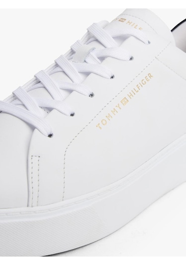 Tommy Hilfiger Chıc Platform Cupsole Patent-9557 White