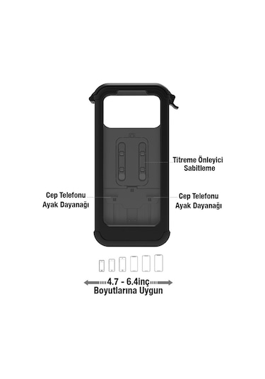 Ally Motosiklet Bisiklet İçin Su Geçirmez Gidon Bağlantılı Telef