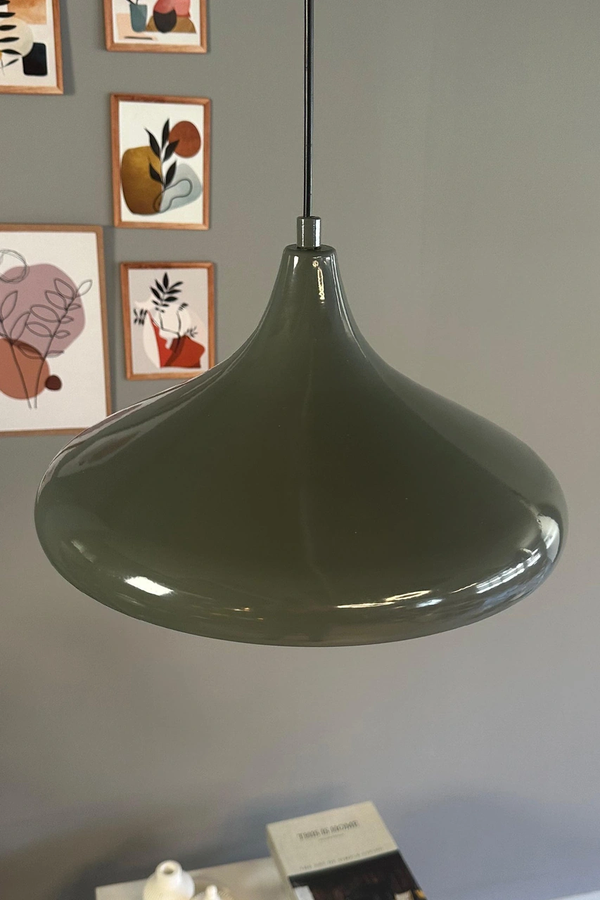 Champion Antrasit Renk Tekli Avize Sarkıt Salon Mutfak Cafe Butik Lamba Aydınlatma Avizeler Antrasit