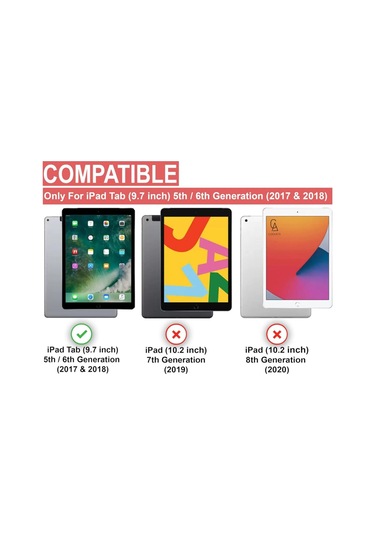 Apple Uyumlu iPad  5.nesil 9.7 İnç 2017 A1822-a1823 İle Temperli Kırılmaz Cam Ekran Koruyucu 5 Adet