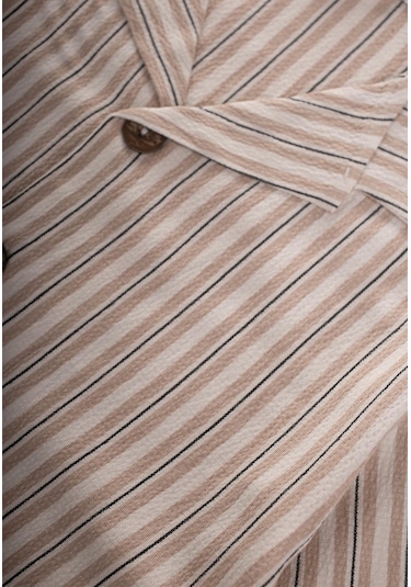 Gofre Gömlek Kapri Takım 2-10 Yaş Bej Bej