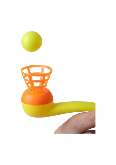 Pipetli Top Üfleme Oyunu Popit Eğitici Oyuncak 3 Adet