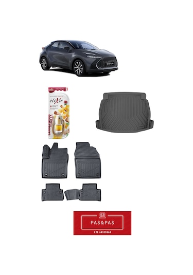Toyota C-hr 2025 Model 5d Havuzlu Paspas Ve Bagaj Havuzu Set + Araç Kokusu