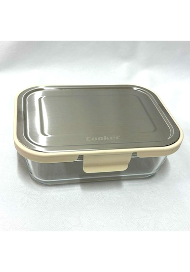 Cooker Ckr3488 Cam Saklama Kabı 1000 Ml Krem