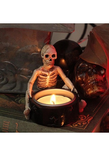 Suntek Cadılar Bayramı Mumluk Pratik 6,8-cm-x-6,6-cm-x-7-cm