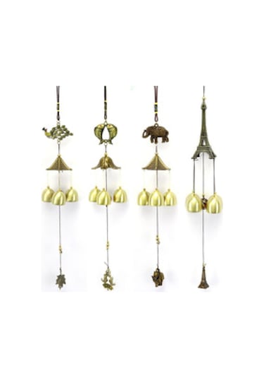 Bahçe Bakır Alaşım Rüzgar Çanları Buda Kravat Asma Ev Kapı Dekorasyon Turist Merkezleri Metal Çanlar Dekoratif Asılı Balık