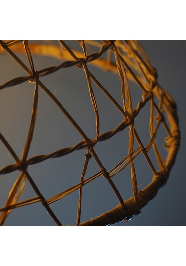Muz Lifi Işlemeli Doğal Rattan Sarkıt: Soul 45Cm
