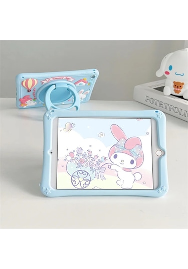 Samsung Galaxy Uyumlu Tab A8 10.5 Sm-x200 2021 Kılıf Cute Dolls Standlı Eğlenceli 3d Karekterli Çocuk Kılıfı Kılıf