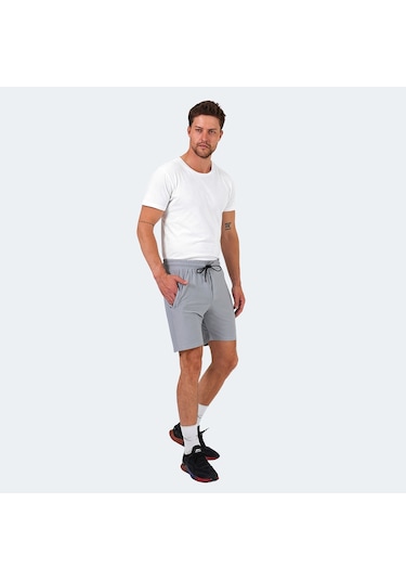 Slazenger OGNIA Erkek Cepli Fıtness Gri Şort