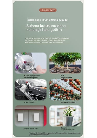 Çiçekleri Sulamak İçin Elektrikli Sulama Kabı, Dezenfeksiyon İçin Özel Sulama Kabı-2. 5sirke