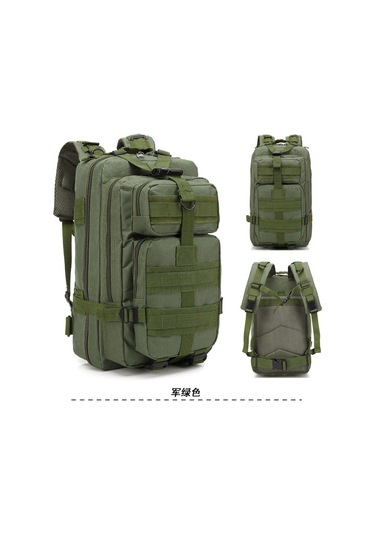 Kamuflaj Eğlence Seyahat Sırt Çantası Açık Hava Dağcılık Çantası Taktik Sırt Çantası Askeri Yeşil