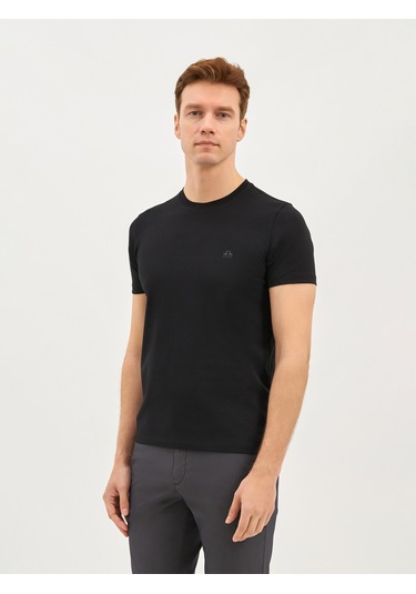 Karaca Erkek Modern Fıt Tişört-siyah 11.25s.06.623 Siyah