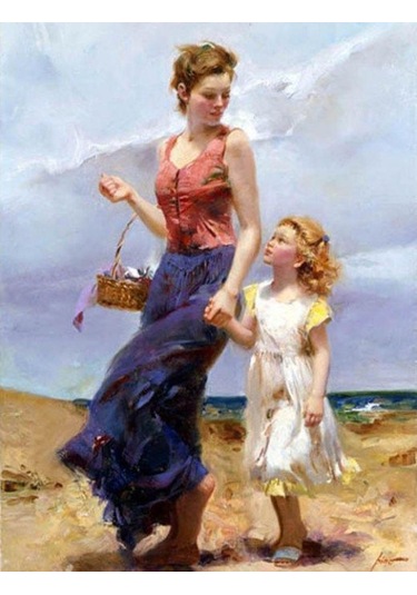 Bej Elmas Boyama Tam Yuvarlak Elmas Nakış Resim Taklidi Çapraz Dikiş Elmas Mozaik İşi 30x40cm