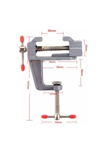 Işkence Aleti 30 MM Mengene Alüminyum Döküm Sıkma Sabitleme Aleti