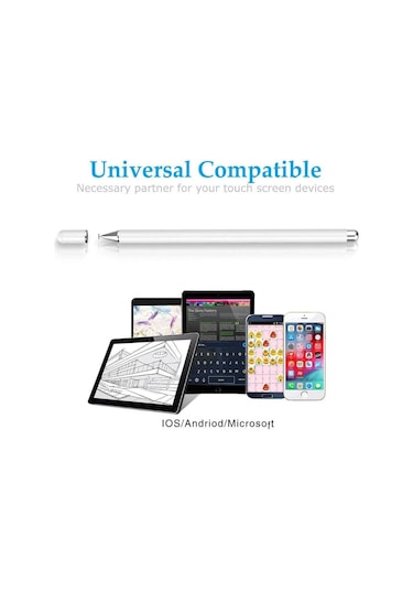 Schulzz Universal iPad Uyumlu Stylus Dokunmatik Tablet Kalem + Yedek Uç